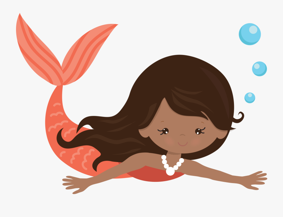 Clipart Png Mermaid - Mermaid Cartoon Transparent Background, Transparent Clipart