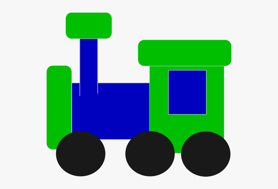Blue And Green Train Clip Art At Clker - Green Train Clip Art, Transparent Clipart