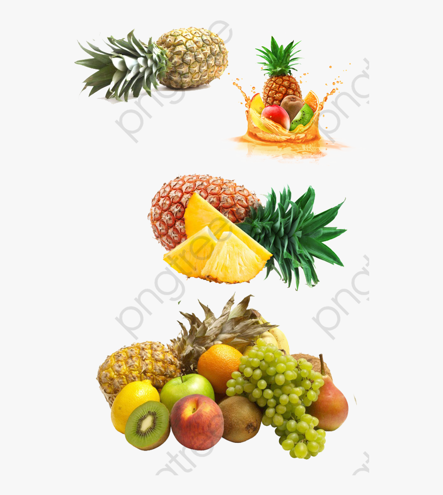 Tropical Clipart Pineapple - Passion Fruit And Pineapple, Transparent Clipart