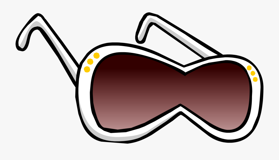 Blue Sunglasses Club Penguin, Transparent Clipart