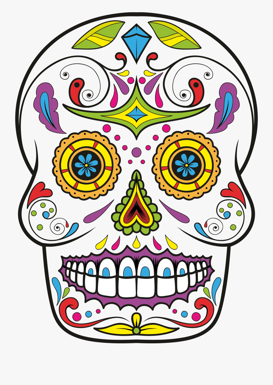 Sugar Skull Clipart Png, Transparent Clipart