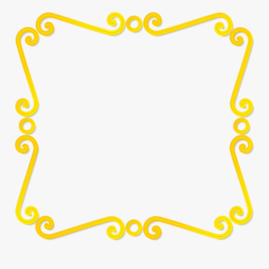 Hd Decoration Cliparts Transparent - Clipart Yellow Border, Transparent Clipart