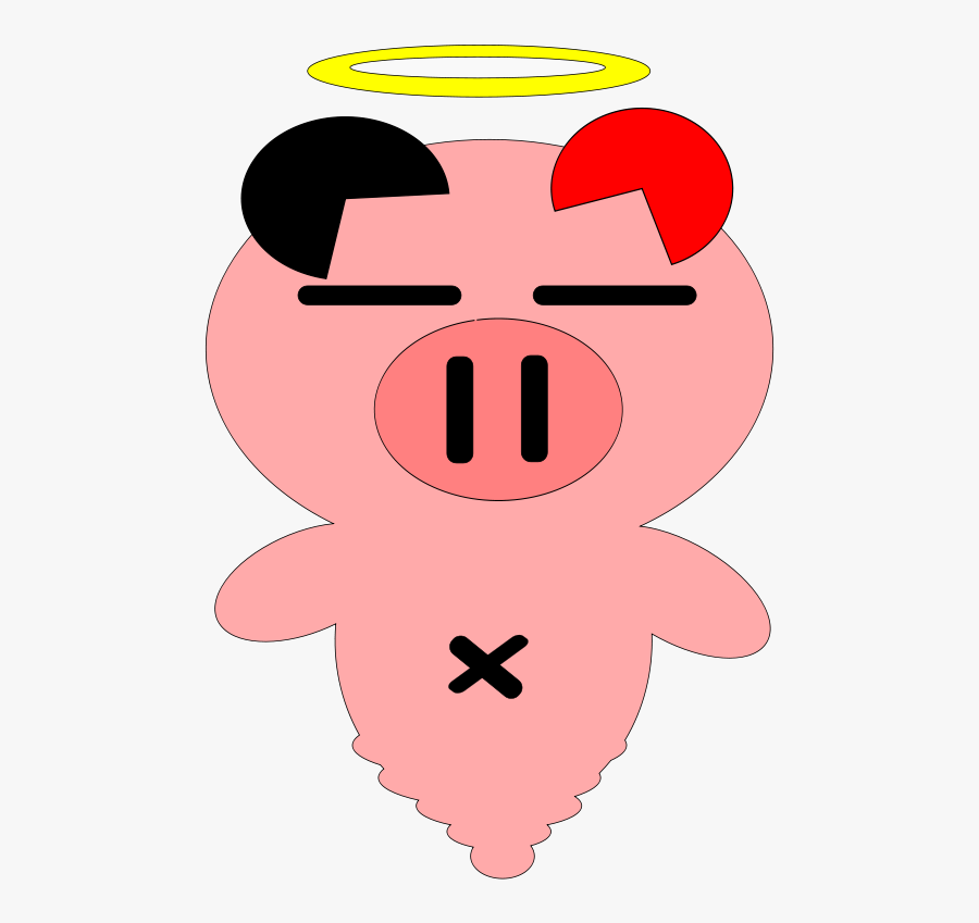 Pink,neck,pig - Gambar Animasi Piggy, Transparent Clipart