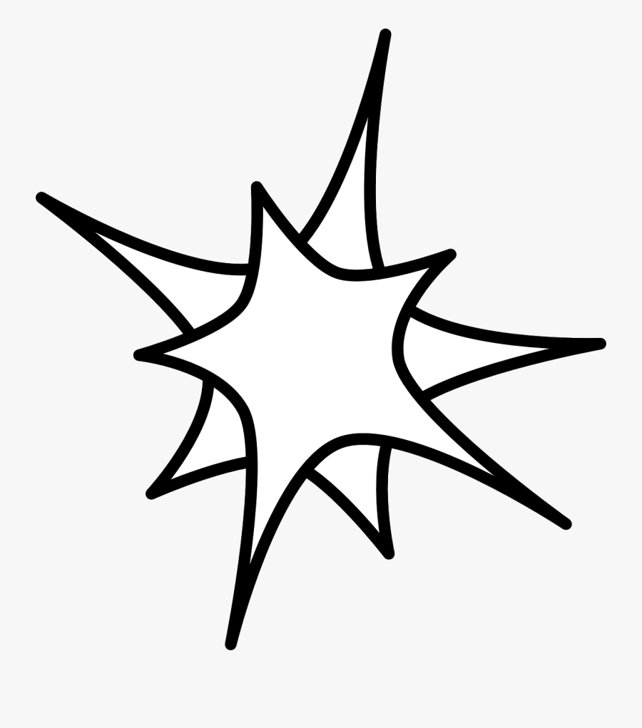 Star - Clip - Art - Outline - Star Clip Art Black, Transparent Clipart