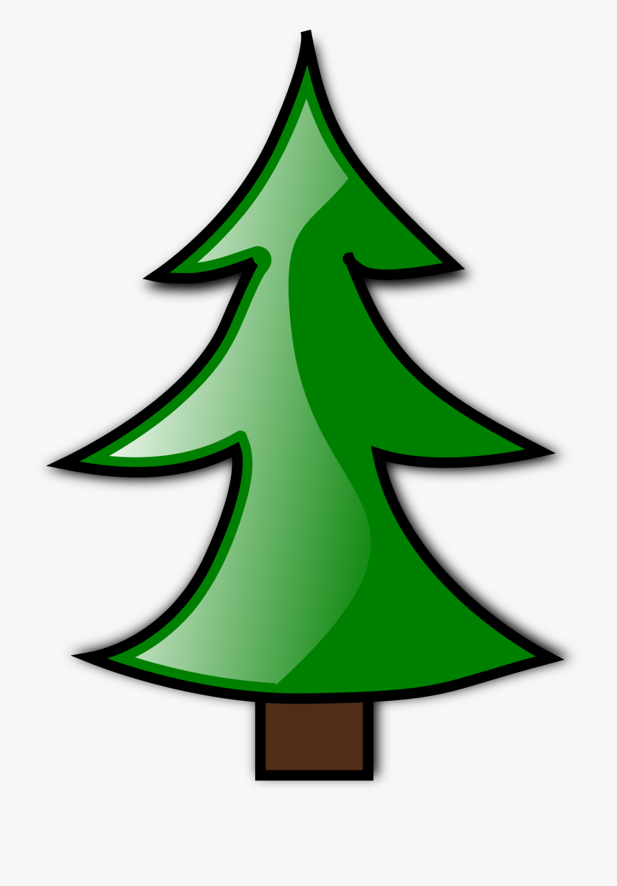 Christmas Tree Clip Art Free - Animated Plain Christmas Tree, Transparent Clipart