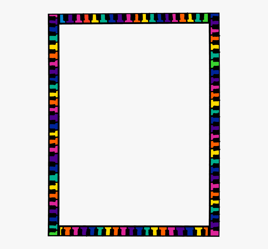 Colorful Border Clipart Borders And Frames Clip Art - Transparent Png Color Border, Transparent Clipart