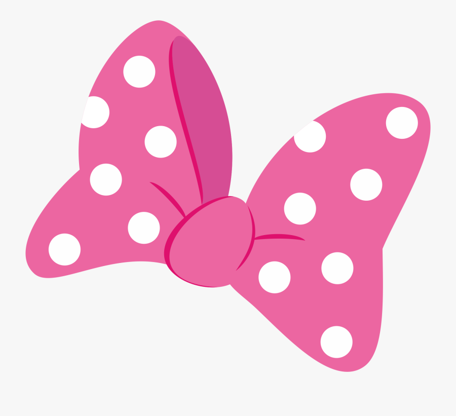 Minnie Mouse Pink Bow, Transparent Clipart