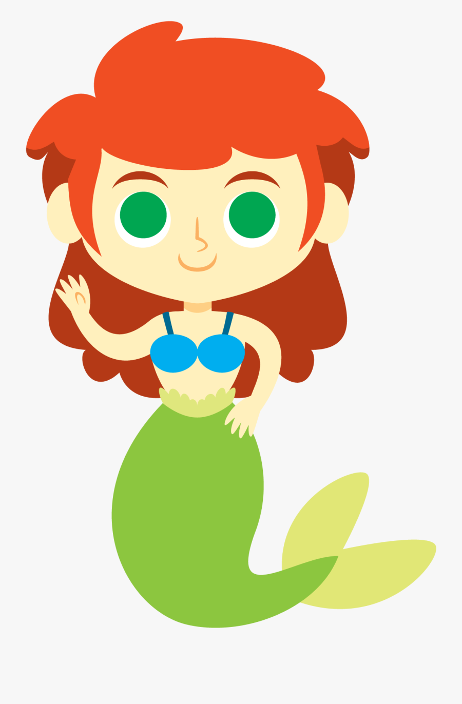 Pictures Of Cartoon Mermaids - Mermaid Cartoon White, Transparent Clipart