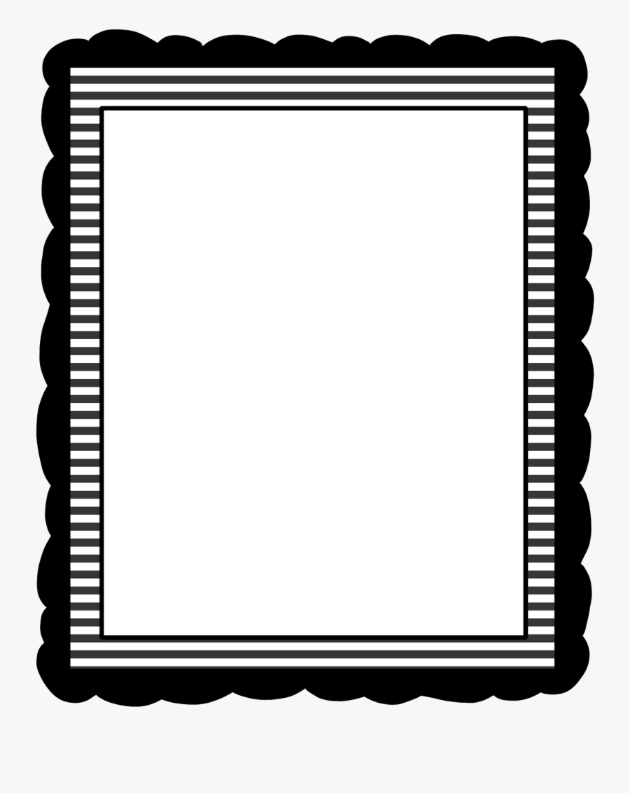 Clip Art Dot Border Clipart - Black And White Stripe Border, Transparent Clipart
