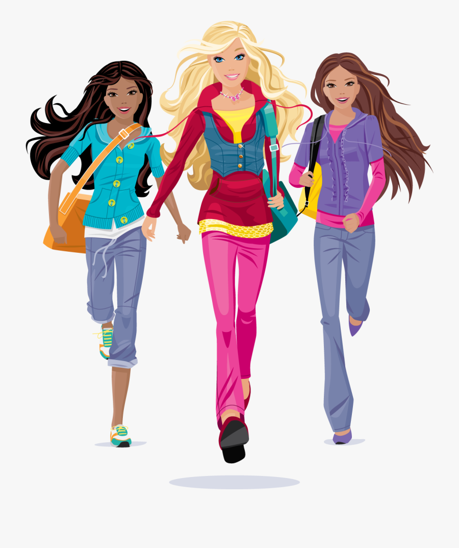 Scetch Barbie Celebrity, Barbie Images, Girl Clipart, - Barbie And Friends Png, Transparent Clipart