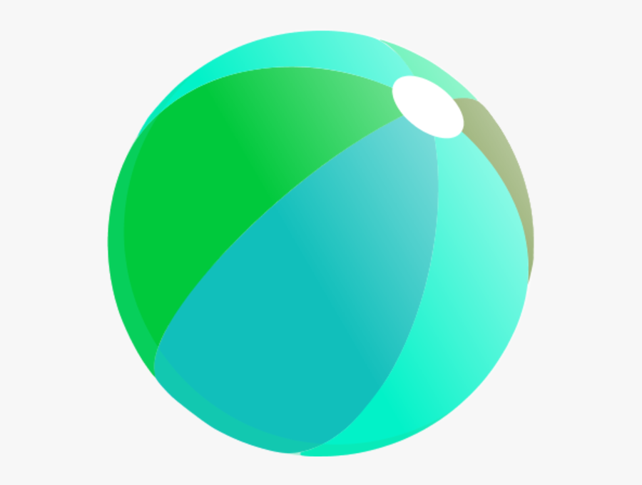 Beachball Summer Beach Ball Clipart - Beach Balls Clipart Teal, Transparent Clipart