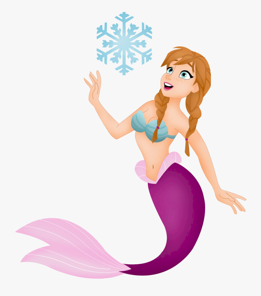 Clip Art Mermaid Free Download - Anna Mermaid, Transparent Clipart