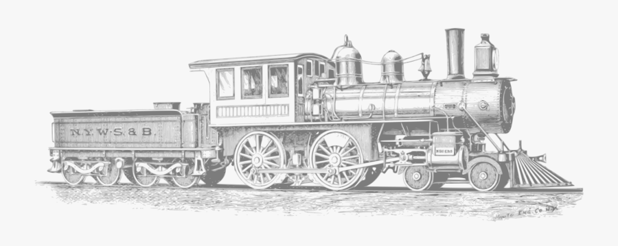 Train Clipart Locomotive - Steam Engine Transparent Png, Transparent Clipart
