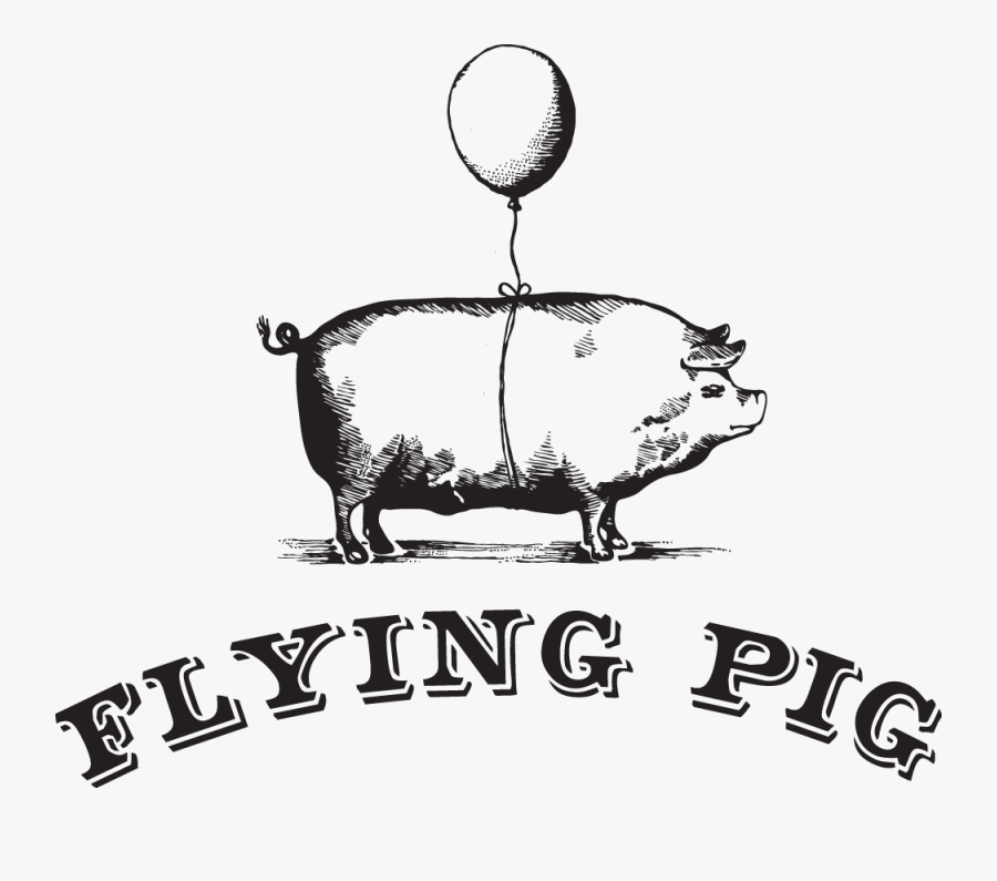 Flying Pig Free Download Clip Art - Flying Pig Gastown Logo, Transparent Clipart