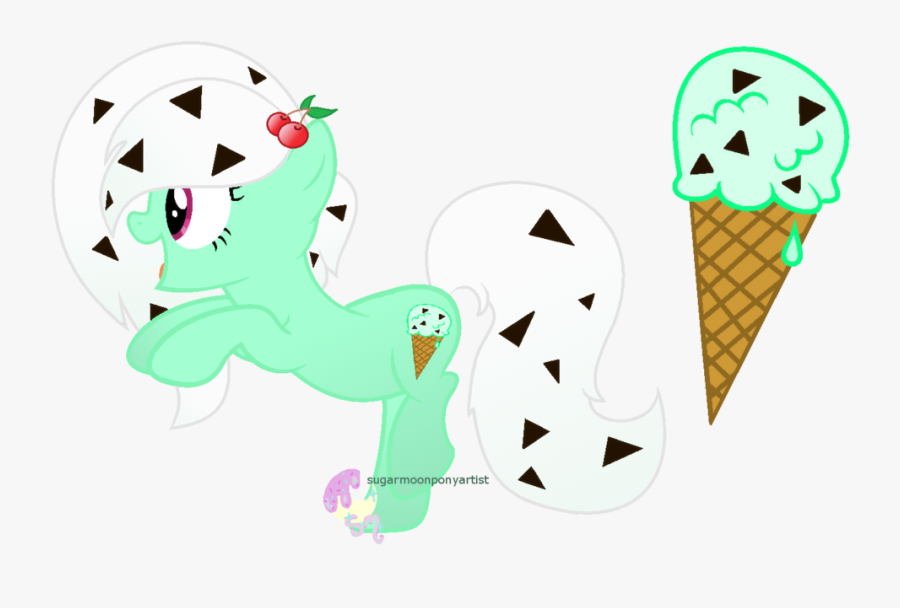 Icecream Clipart Mint Chocolate Chip - Gelato, Transparent Clipart