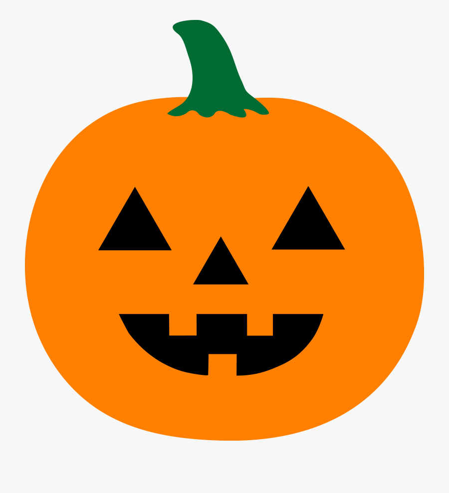 Halloween Pumpkins Clip Art Free - Jack O Lantern Simple, Transparent Clipart