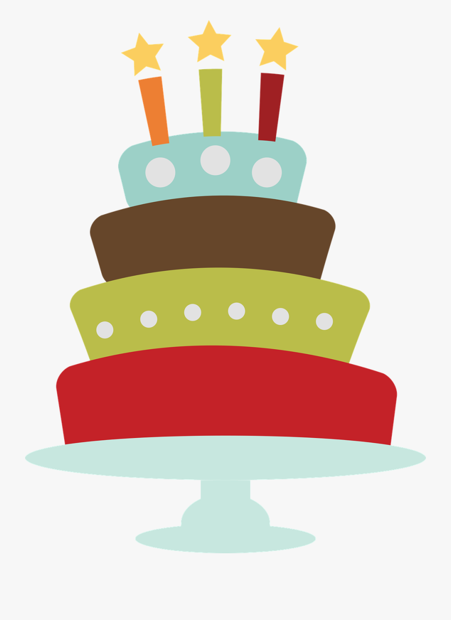 Birthday, Cake, Clip Art - Birthday Cake Vintage Png, Transparent Clipart