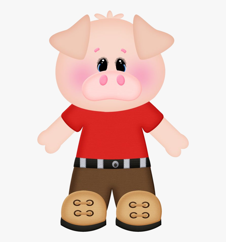 Pig Clipart Kid Graphics Illustrations Free On Transparent - Molde Dos Tres Porquinhos, Transparent Clipart