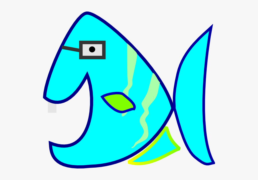 Fish Old Cartoon Glasses, Transparent Clipart