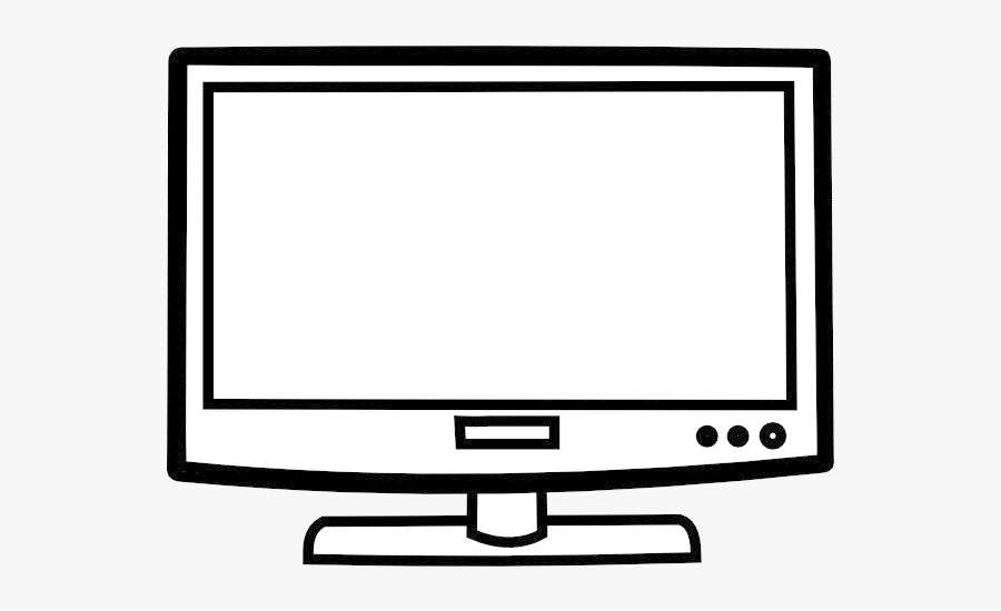 Tv Television Black And White Coloring Book Clip Art Clip Art
