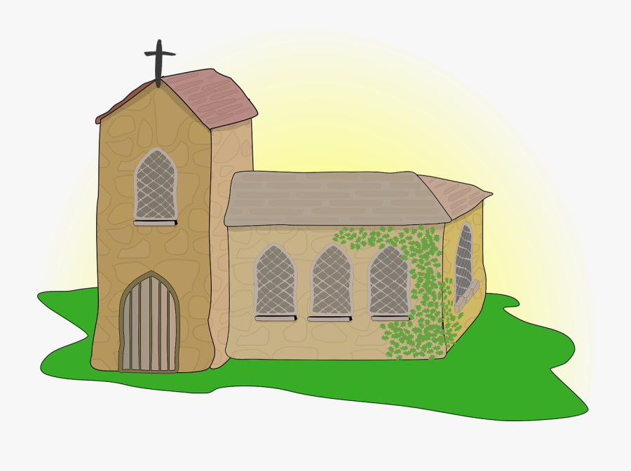 Church, Building, Jesus, Christ, Holy, Cross, Chapel - Middle Ages Church Cartoon, Transparent Clipart
