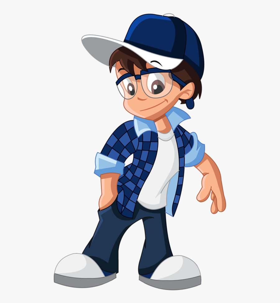 Boy With Glasses - Handsome Boy Clipart Png, Transparent Clipart