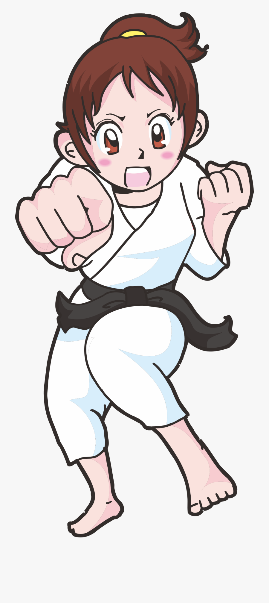 Girl Clipart Martial Arts - Martial Art Clipart, Transparent Clipart