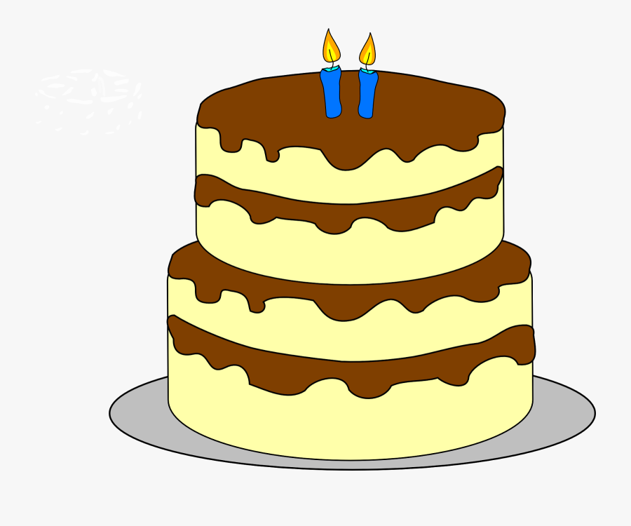 Birthday Cake, Birthday Candles, Cake, Frosting, Icing - Layered Birthday Cake Clip Art, Transparent Clipart