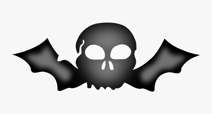 Baseball Skull Clipart - Skull With Crossbones With Wings, Transparent Clipart