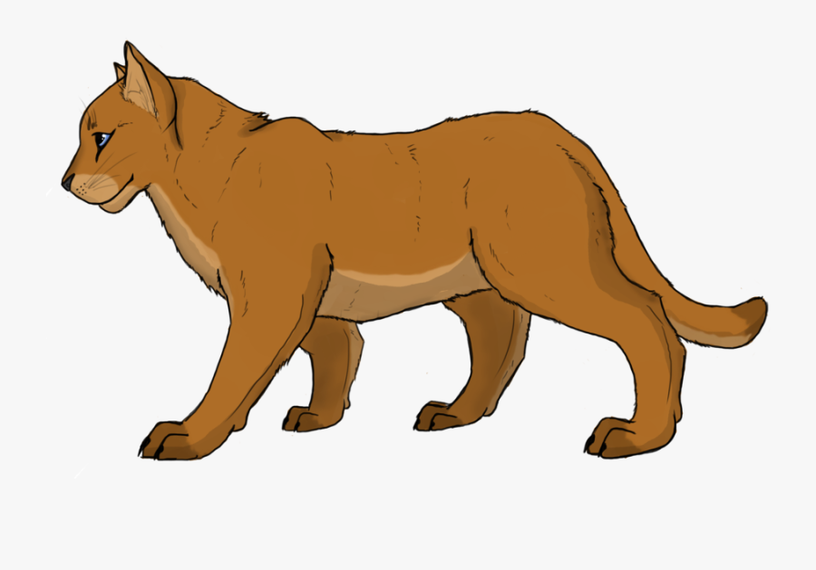 Vector Lion Mountain - Cartoon Mountain Lion Clipart, Transparent Clipart