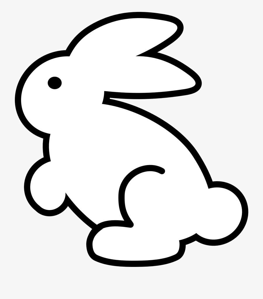 Bunny Clipart Black And White, Transparent Clipart