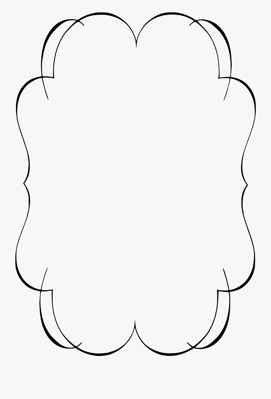 Vintage Border Clipart Kid - Calligraphy Frames Png Transparent, Transparent Clipart