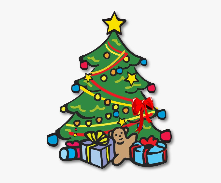 Christmas Tree Black And White Xmas Tree Clip Art Christmas - Christmas Tree Clipart Hd, Transparent Clipart