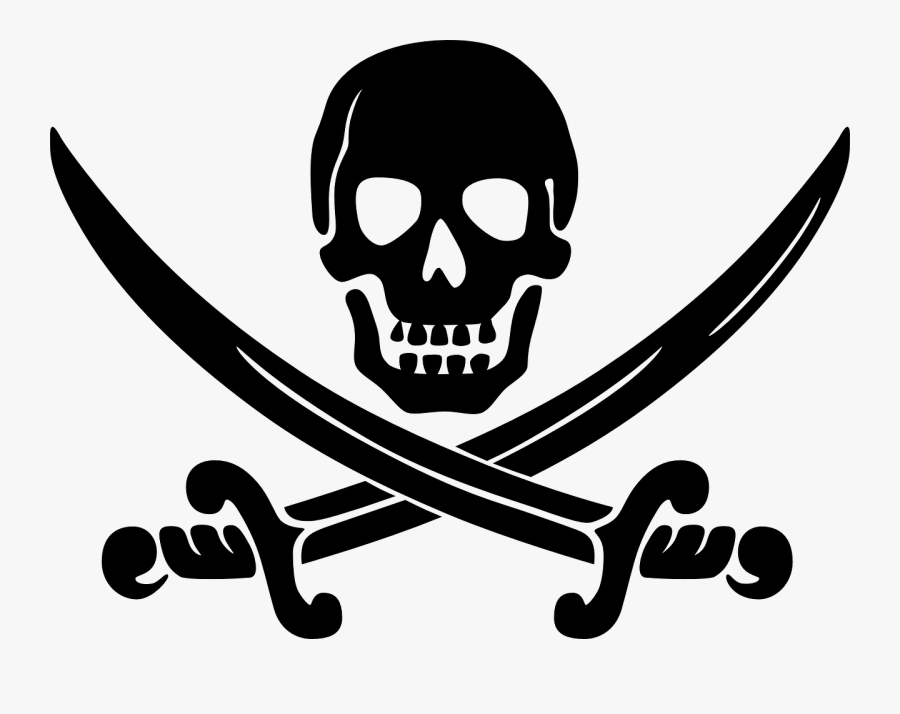 Pirates Swords Skull Transparent Png - Pirate Png, Transparent Clipart