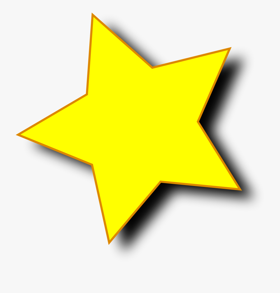 Transparent Gold Star Clipart - Single Star Clip Art, Transparent Clipart