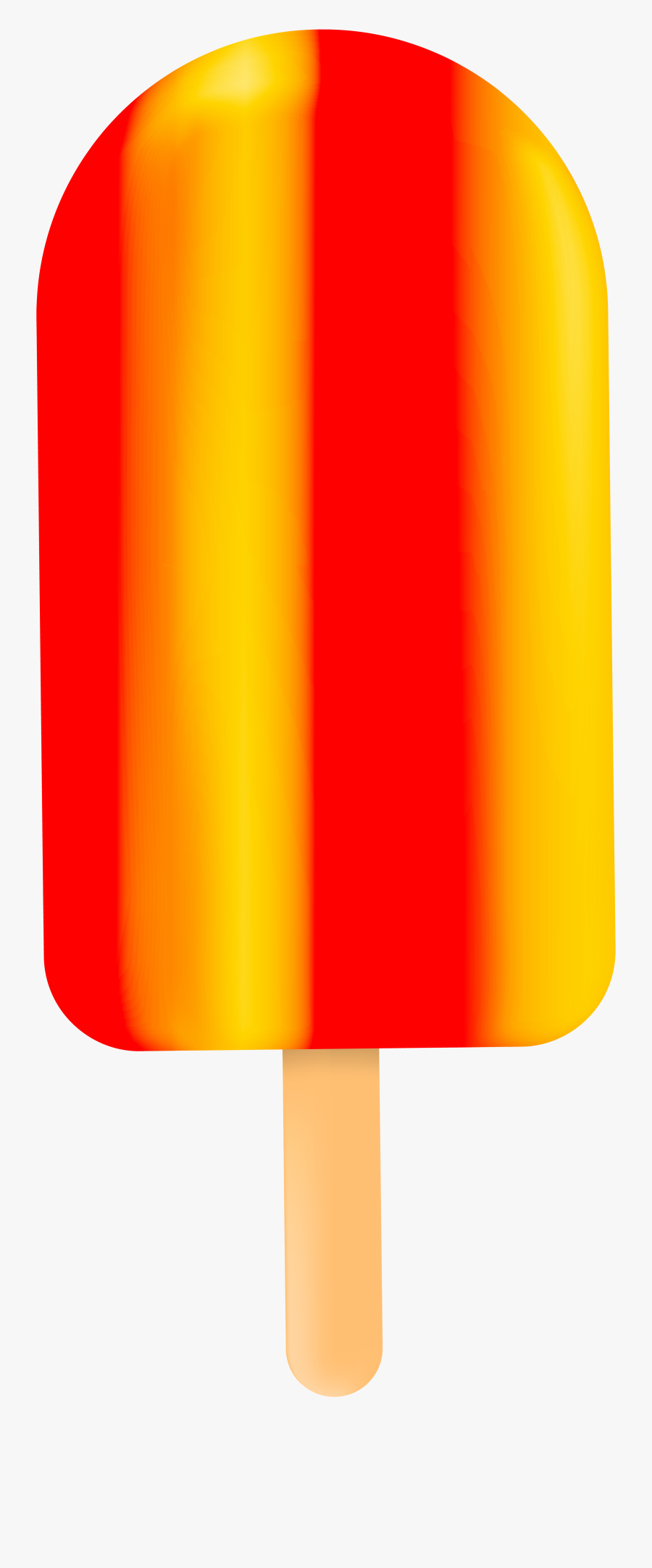 Ice Cream Bar Red Yellow Png Clip Art - Red And Yellow Ice Cream, Transparent Clipart
