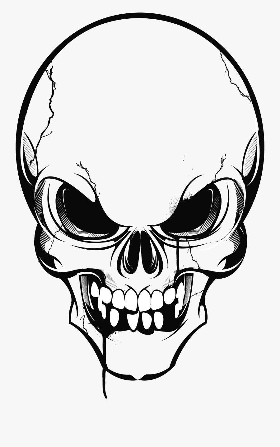 Transparent Skull Vector Png - Calavera Png, Transparent Clipart
