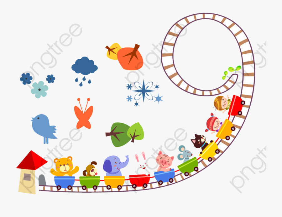 Train Clipart Cute - Cute Cartoon Train Png, Transparent Clipart