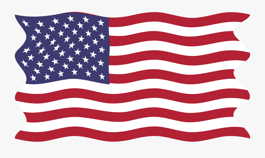 Clipart - American Flag Map Png, Transparent Clipart