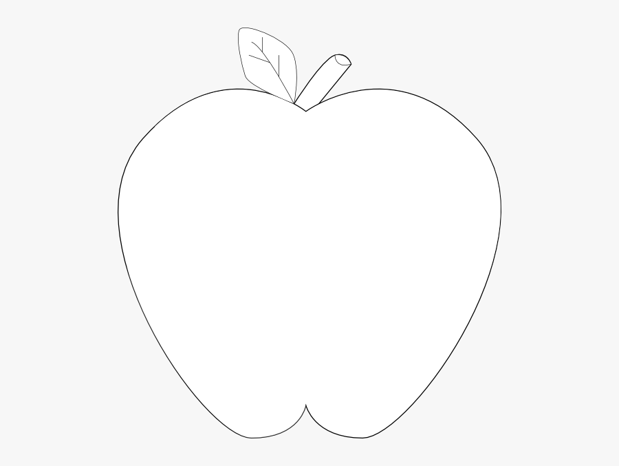 Apple - Clip - Art - Black - And - White - Mcintosh, Transparent Clipart