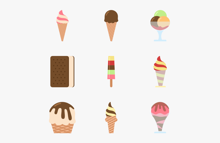 Clip Art Ice Cream Vector Png - Ice Cream Illustration Png, Transparent Clipart