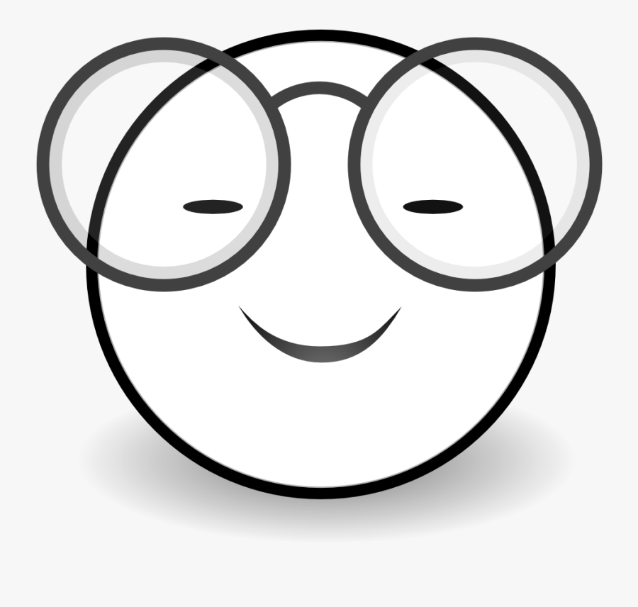 Sunglasses - Clipart - Black - And - White - Emoticon Clipart White And Black, Transparent Clipart