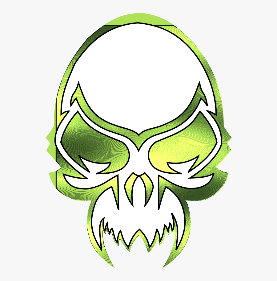 Metalic Skull - Skull Yellow Png, Transparent Clipart