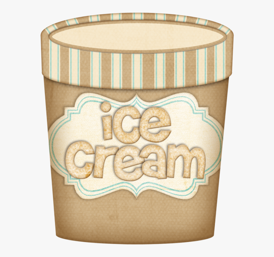 Jbillingsley - Cartoon Ice Cream Carton, Transparent Clipart