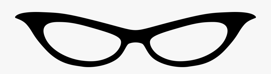 Clipart - Cat Eye Sunglass Clipart, Transparent Clipart