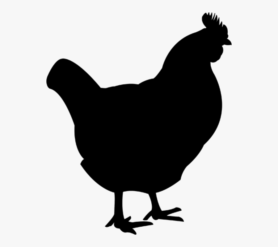 Chicken Clipart Free Download - Black Chicken Transparent Background, Transparent Clipart
