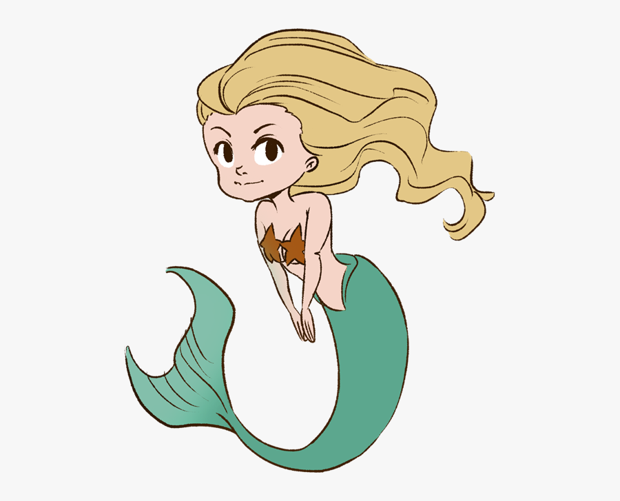 Pictures Of Cartoon Mermaids - Cute Mermaid Transparent Gif , Free Transpar...