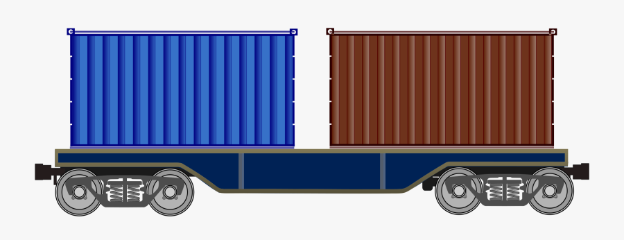 Thumb Image - Clipart Cargo Train, Transparent Clipart