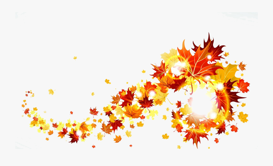 Fall Border Autumn Leaves Clipart Free Images Transparent - Maple Leaves Background Vector, Transparent Clipart