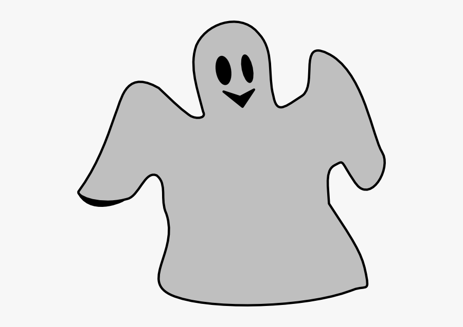Ghost Clipart - Grey Ghost Clipart, Transparent Clipart